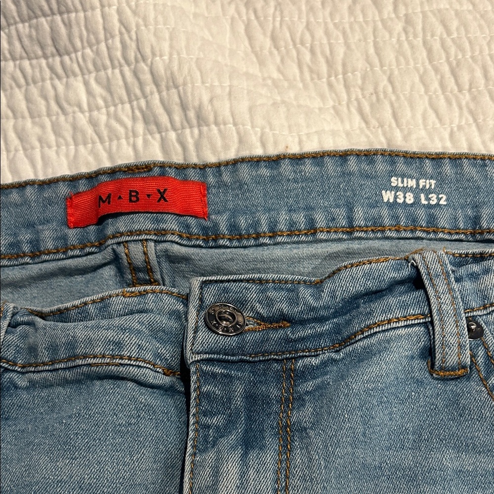 MBX Slim Fit Light Blue Jeans for Men